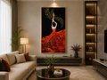 ScarletMuse | Crystal Butterfly Elegance Wall Art (100 × 50 cm)