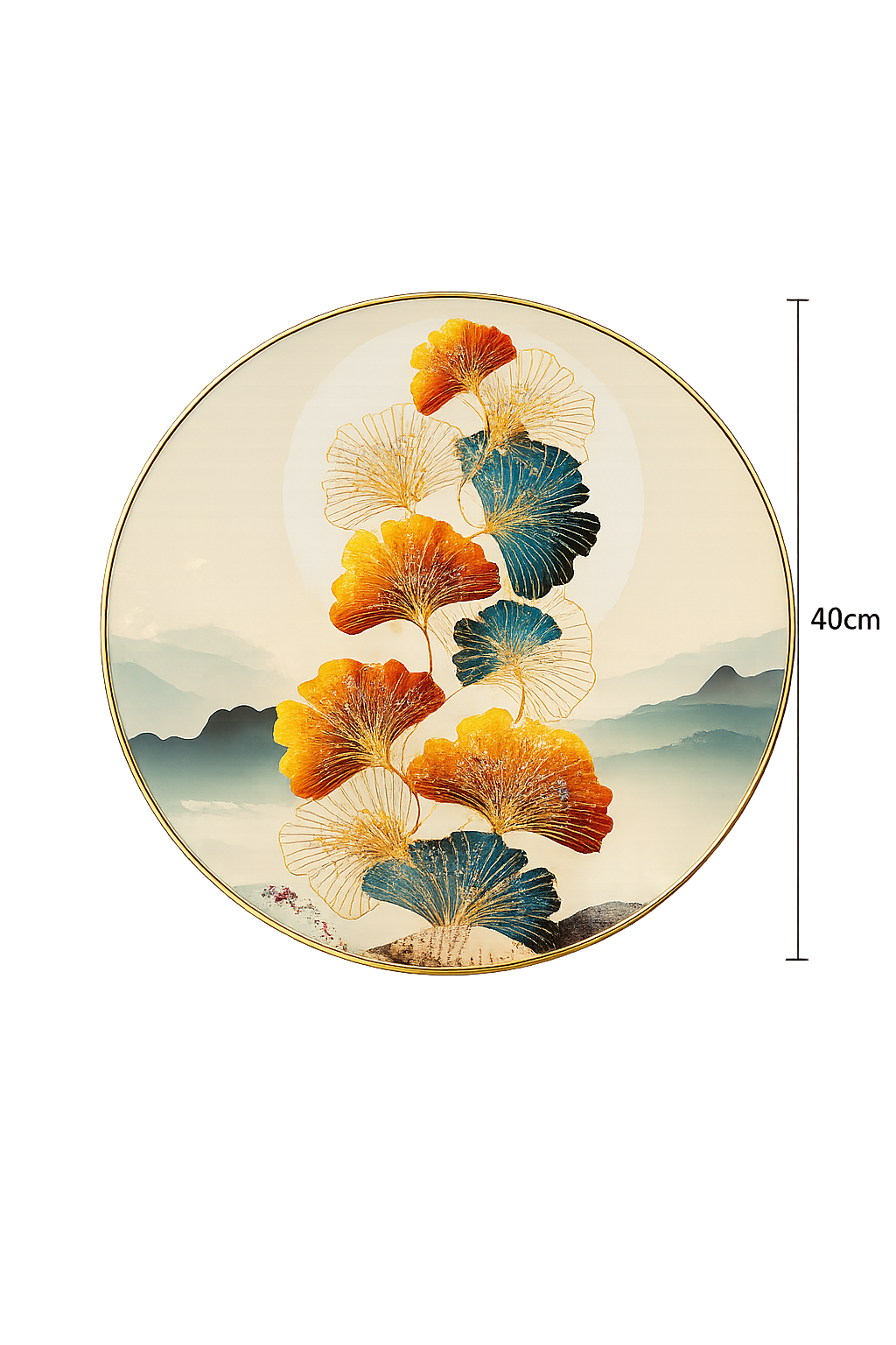Ginkgo Horizon Round Wall Plate