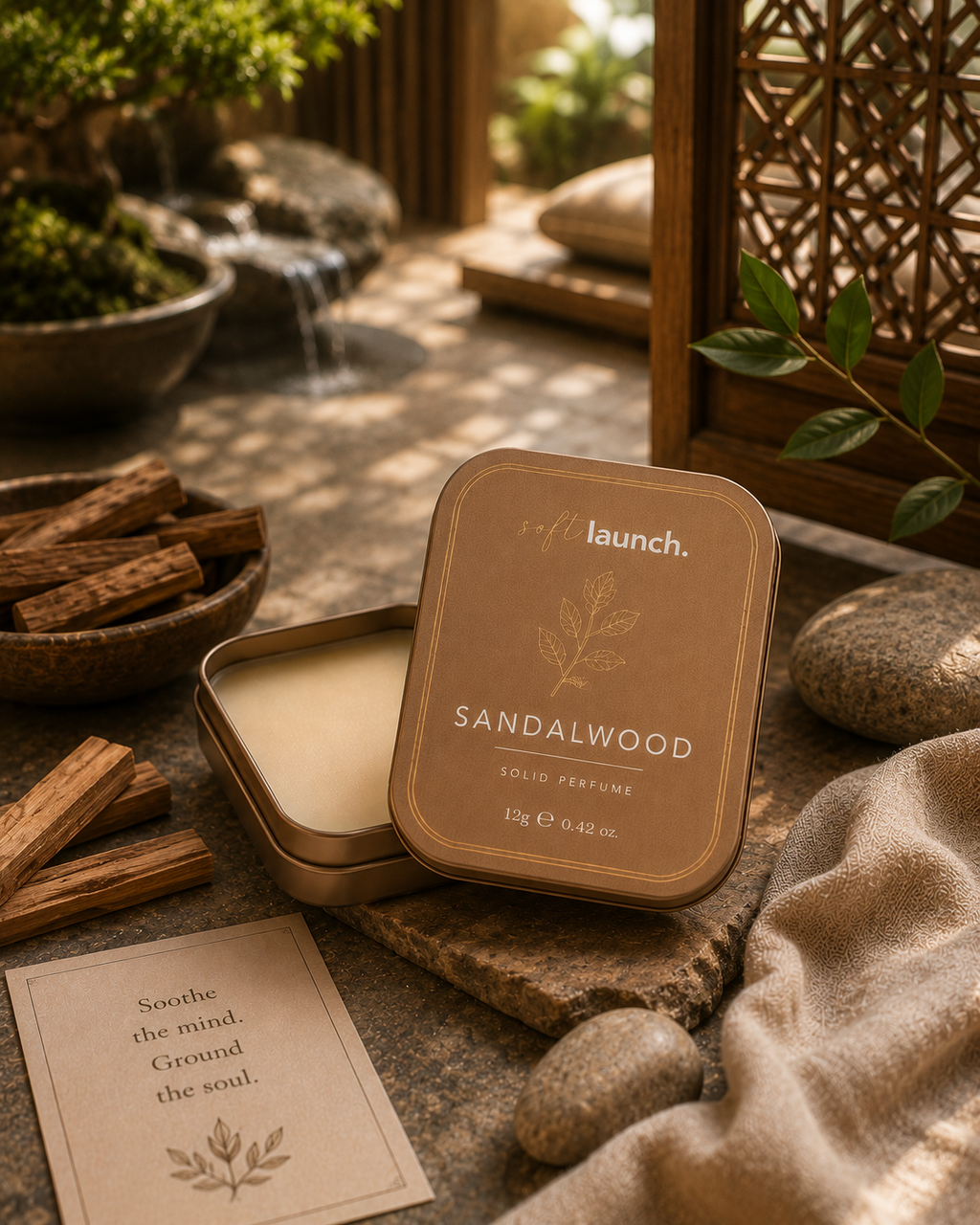 Sandalwood Solid Perfume | 12g
