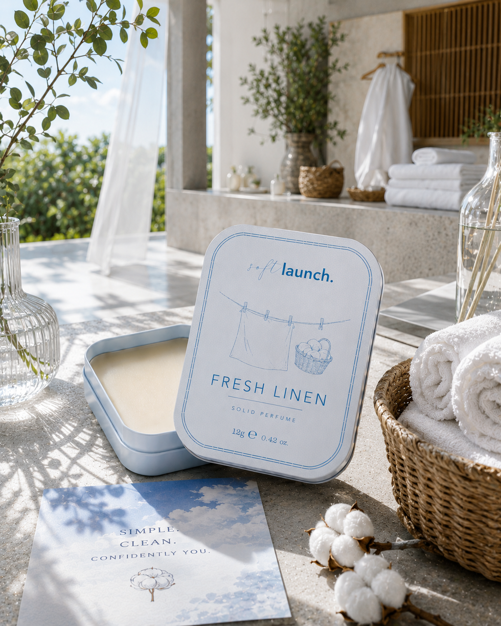 Fresh Linen Solid Perfume | 12g