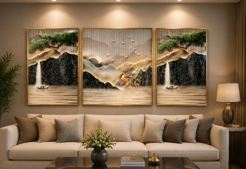 Eternal Peaks™ | 3-Piece Mountain Serenity Wall Art