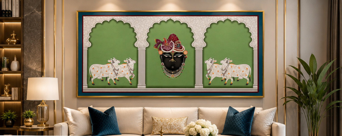 Divine Shrinathji™ | Traditional Spiritual Wall Art
